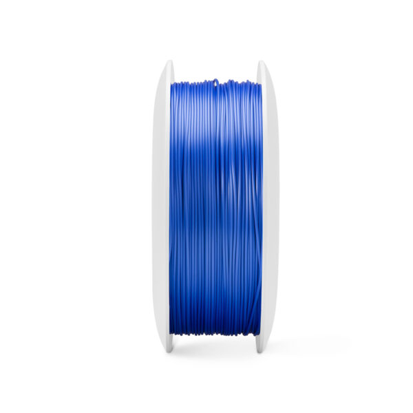 Fiberlogy FiberSilk Navy Blue filament – zijaanzicht van de 0,85 kg spoel.